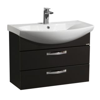 Тумба под раковину Акватон Ария 80см чёрный 1A140801AA950